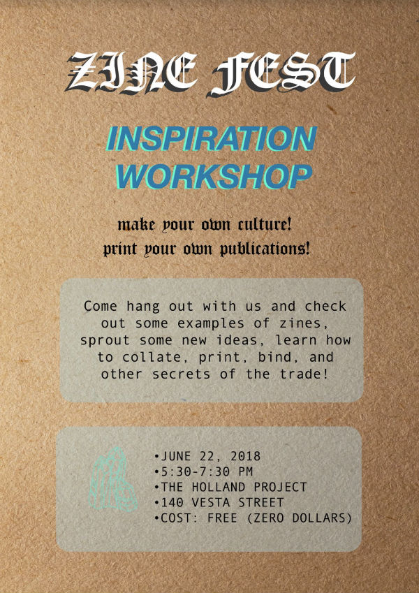Free Zine Inspiration Workshop